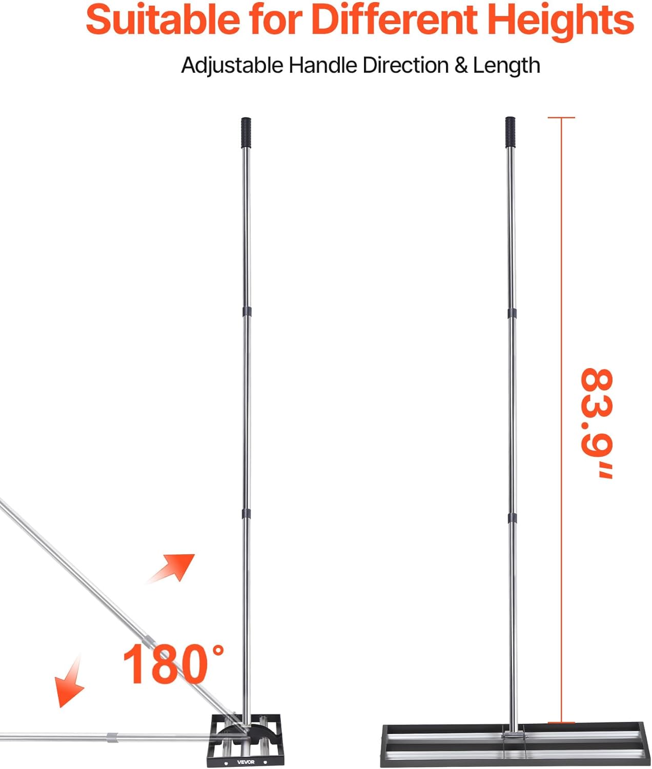 🌿 48" Lawn Leveling Rake – Heavy-Duty Soil Leveler for Yard, Garden & Landscaping ✨