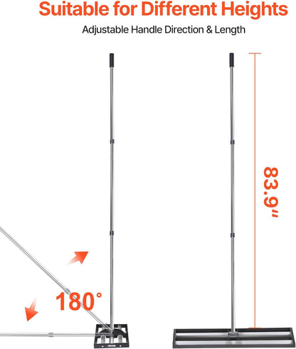 🌿 48" Lawn Leveling Rake – Heavy-Duty Soil Leveler for Yard, Garden & Landscaping ✨