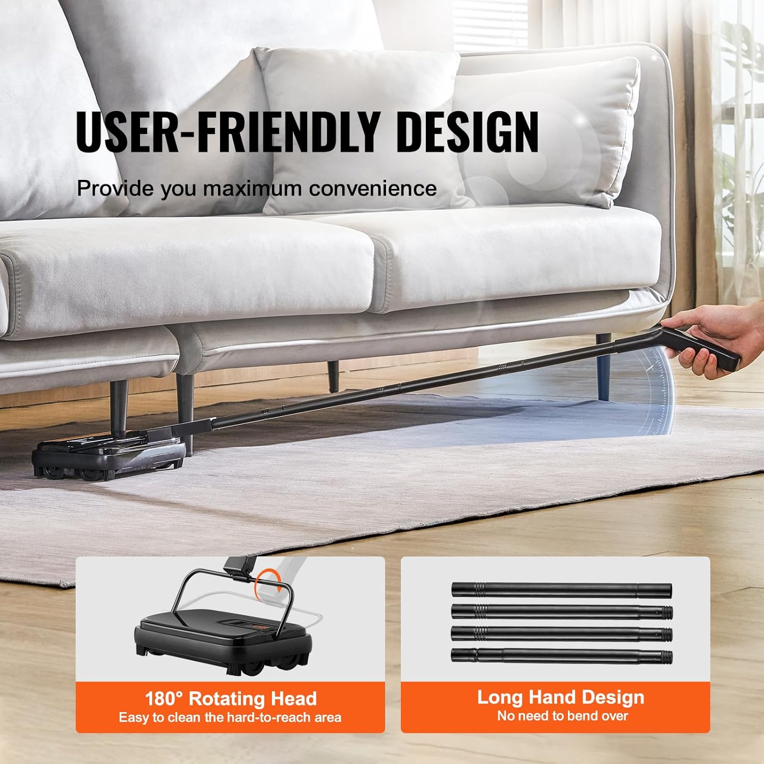 🧹 Electric Floor Sweeper – Cordless Cleaning Machine for Hardwood, Tile & Carpet ✨🏡