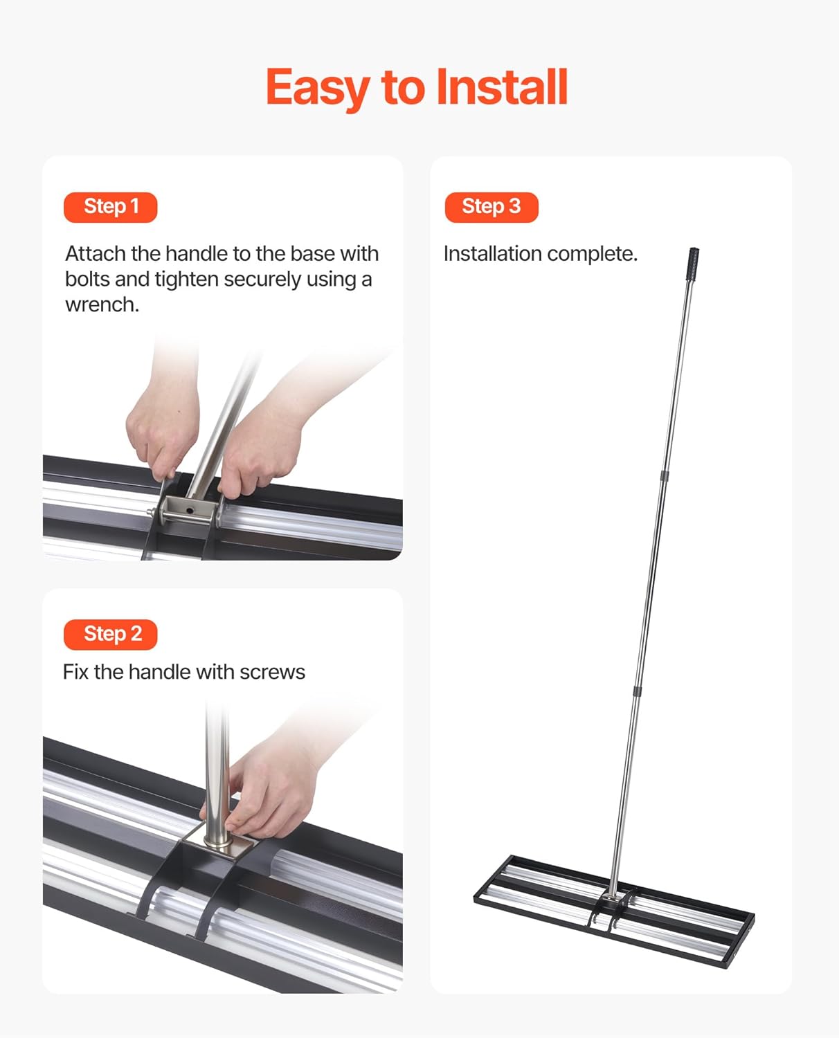 🌿 48" Lawn Leveling Rake – Heavy-Duty Soil Leveler for Yard, Garden & Landscaping ✨