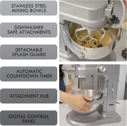 ✨ Bake Like a Pro – Powerful Stand Mixer for Effortless Mixing & Kneading 🍞💛