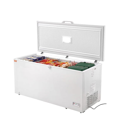 ❄️ Commercial Chest Freezer – Freestanding Stainless Steel Deep Freezer for Food Storage ⚡🍖