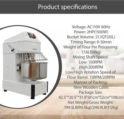 🍞 Commercial Dough Mixer – Powerful, Efficient & Built to Last ⚡✨