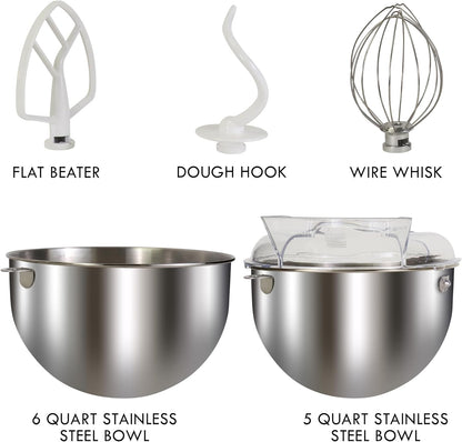✨ Bake Like a Pro – Powerful Stand Mixer for Effortless Mixing & Kneading 🍞💛