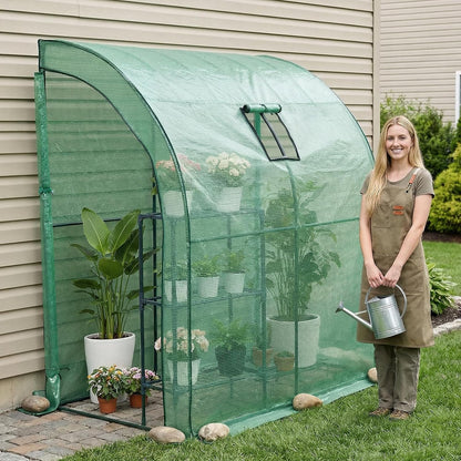 🌿 Walk-In Portable Greenhouse – Outdoor Plant House with UV Protection & Ventilation 🌱✨
