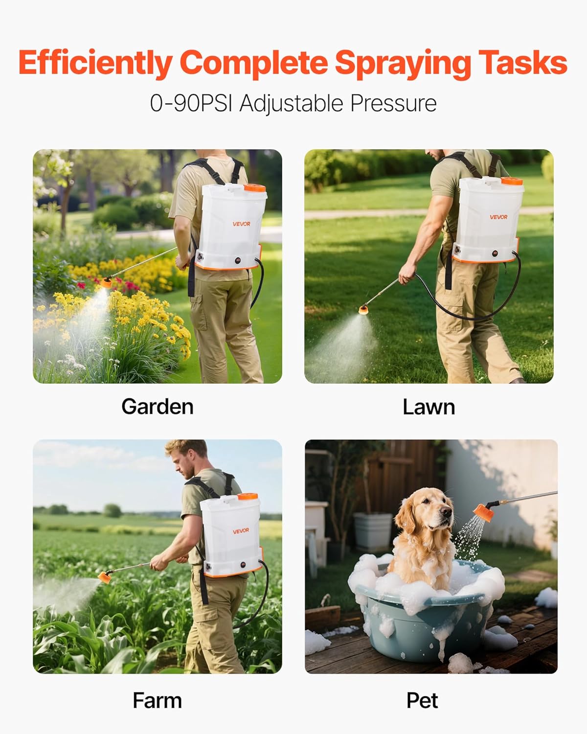 🌿 Backpack Sprayer – Adjustable Garden Sprayer for Lawn Care, Plants & Cleaning 💧✨