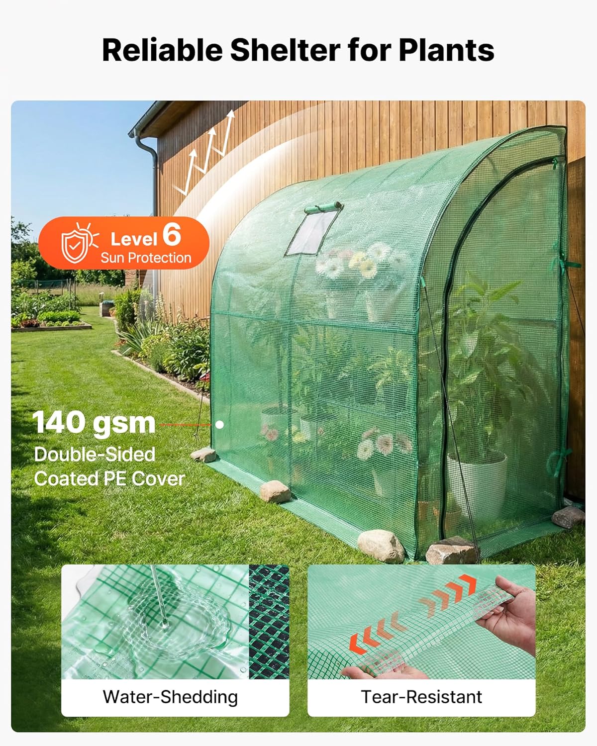 🌿 Walk-In Portable Greenhouse – Outdoor Plant House with UV Protection & Ventilation 🌱✨