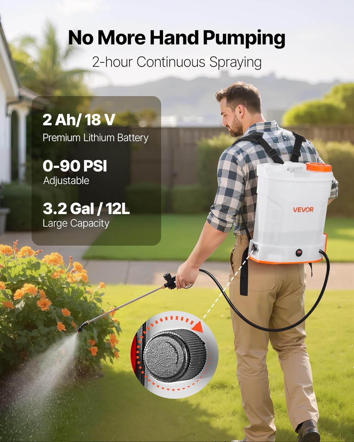 🌿 Backpack Sprayer – Adjustable Garden Sprayer for Lawn Care, Plants & Cleaning 💧✨