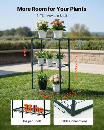 🌿 Walk-In Portable Greenhouse – Outdoor Plant House with UV Protection & Ventilation 🌱✨