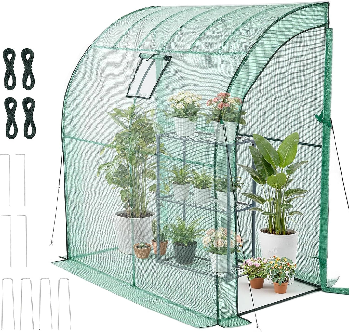 🌿 Walk-In Portable Greenhouse – Outdoor Plant House with UV Protection & Ventilation 🌱✨