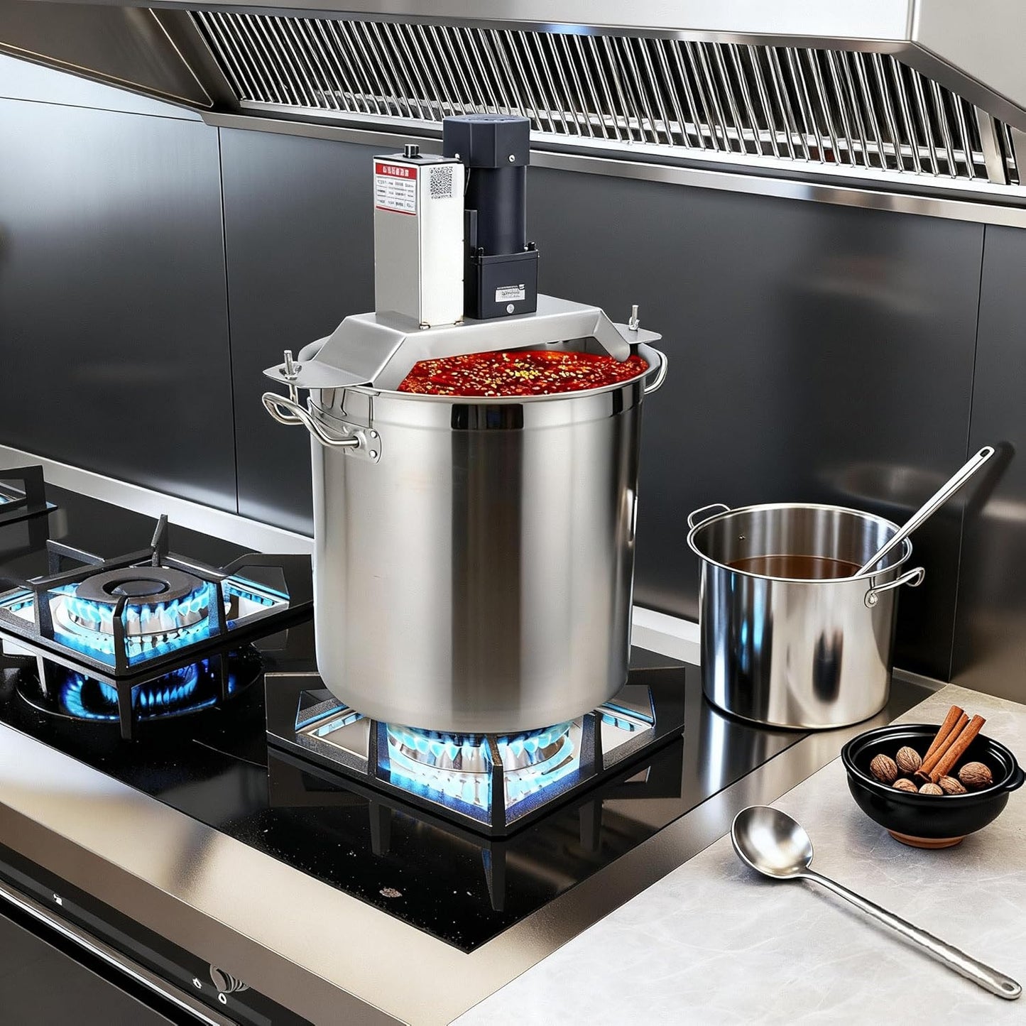 🍫 40L Commercial Mixing Cooker – Automatic Heating & Stirring Machine for Chocolate & Sauces 🔥✨